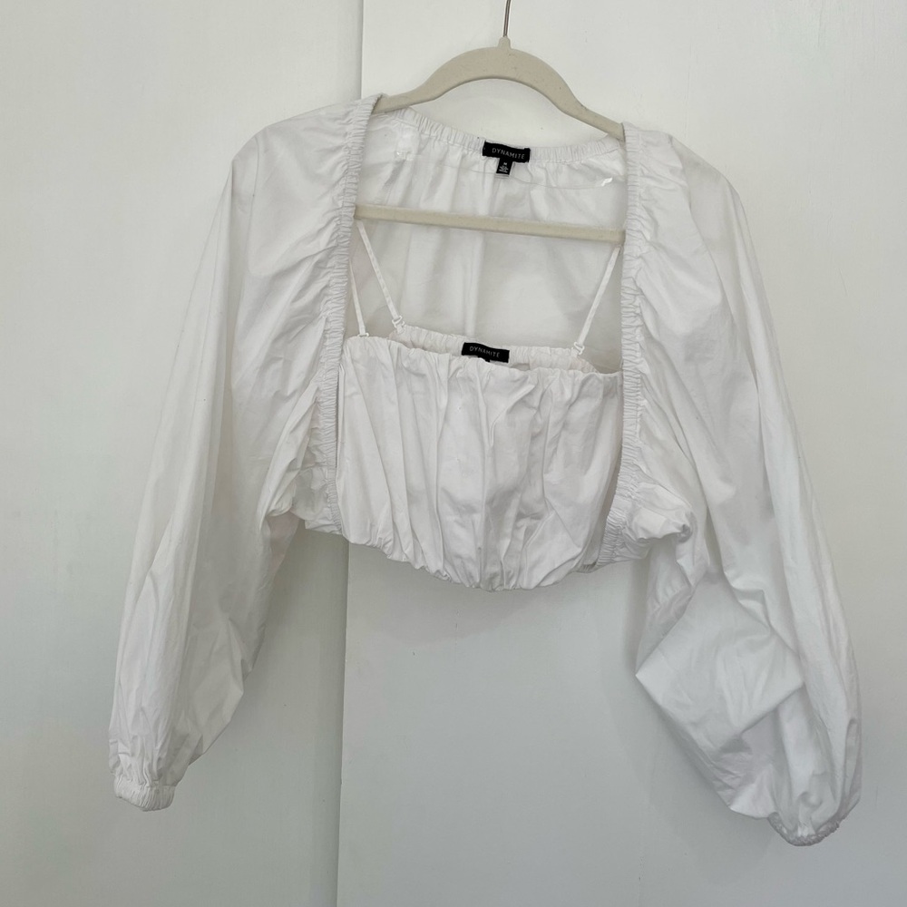 Dynamite White Bolero and Bandeau Set - Picture 12 of 14